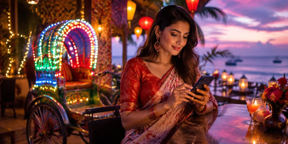 ঢাকায় মোবাইলে পহেলা বৈশাখ উপলক্ষে jet 7 ক্যাসিনো প্রোমোশন ব্যবহার করছেন একজন ব্যবহারকারী